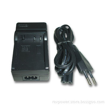 Camera Battery Charger with 100 to 240V AC, 150mA, 50/60Hz Input and 7.5W Input Power
